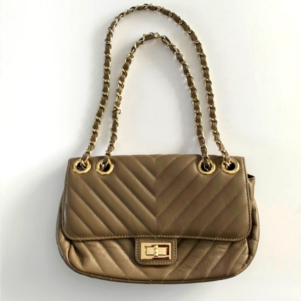 Bag with golden hardware